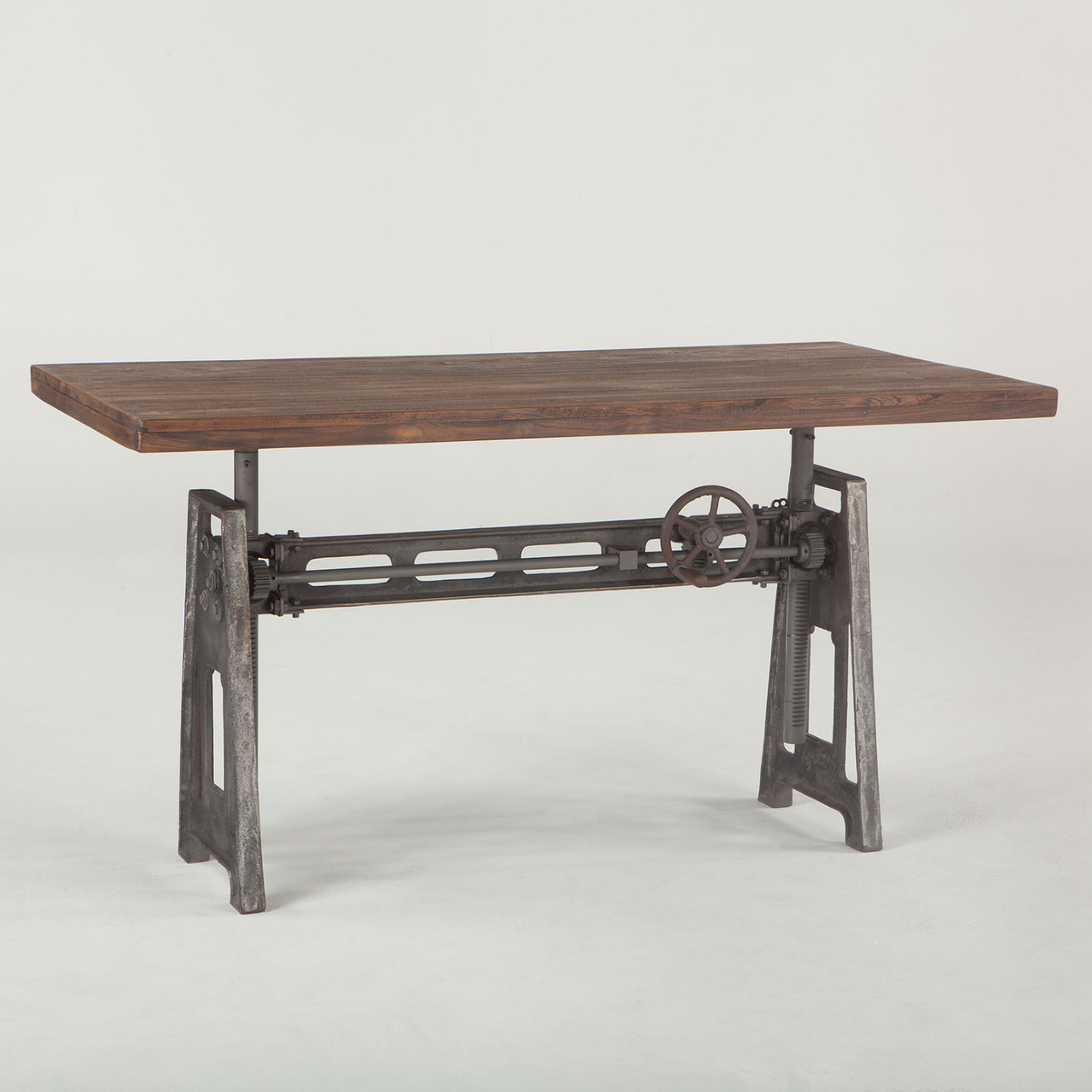 French Industrial Loft Metal And Wood Crank Adjustable Table Zin - French Industrial Loft Metal And Wood Crank Adjustable Dining Table french industrial loft metal and wood crank adjustable table zin - french industrial loft metal and wood crank adjustable dining table