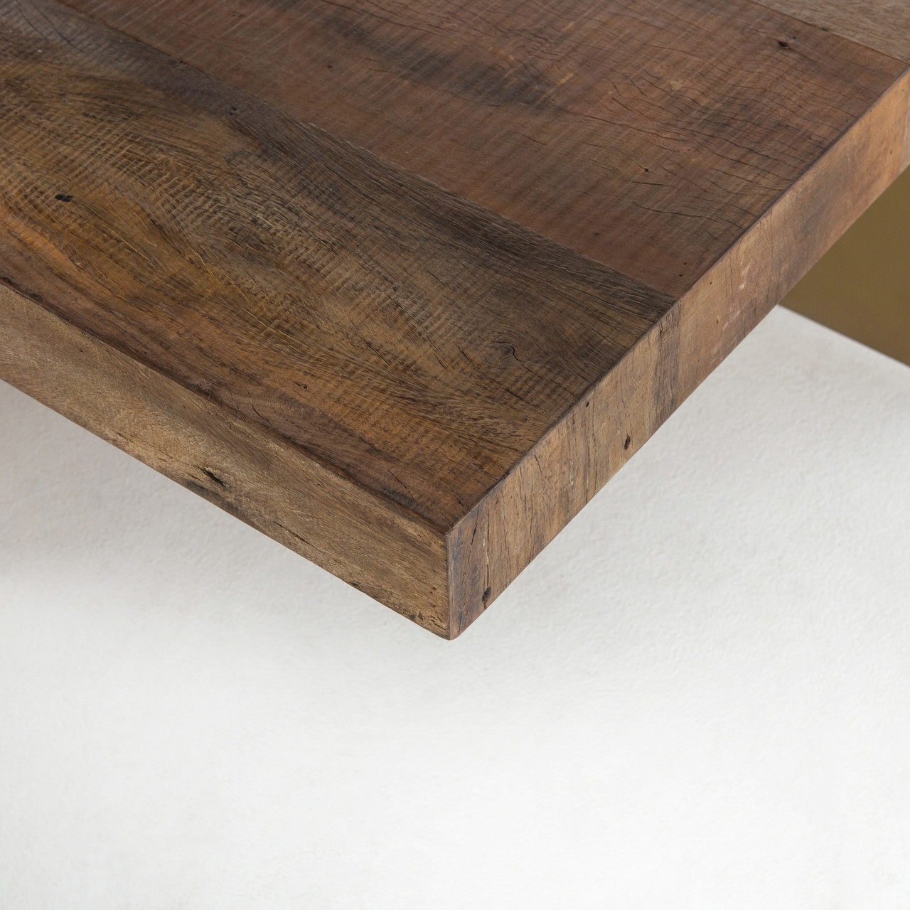 alec reclaimed wood square coffee table with brass legs | zin home alec reclaimed wood square coffee table with brass legs | zin home