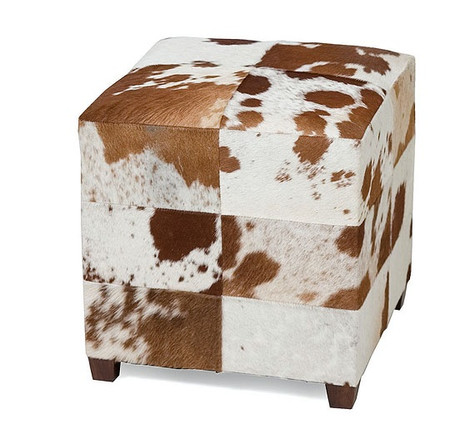 Remington Square Cowhide Ottoman Zin Home ... Remington Square Cowhide Ottoman. Image 1 - Remington Square Cowhide Ottoman Zin Home
