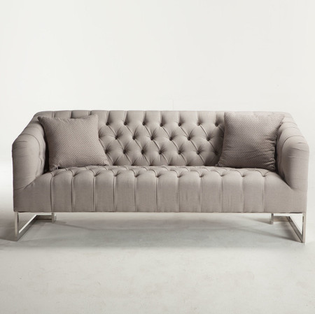 Austin Modern Tufted Sofa - Grey | Zin Home