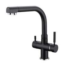 TRINITY - 3 way integrated sink-tap with filter tap function: Matte Black