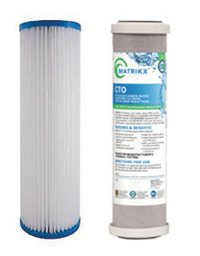 Lifespring 10" Replacement filters, Pleated Sediment & Matrikx Filter