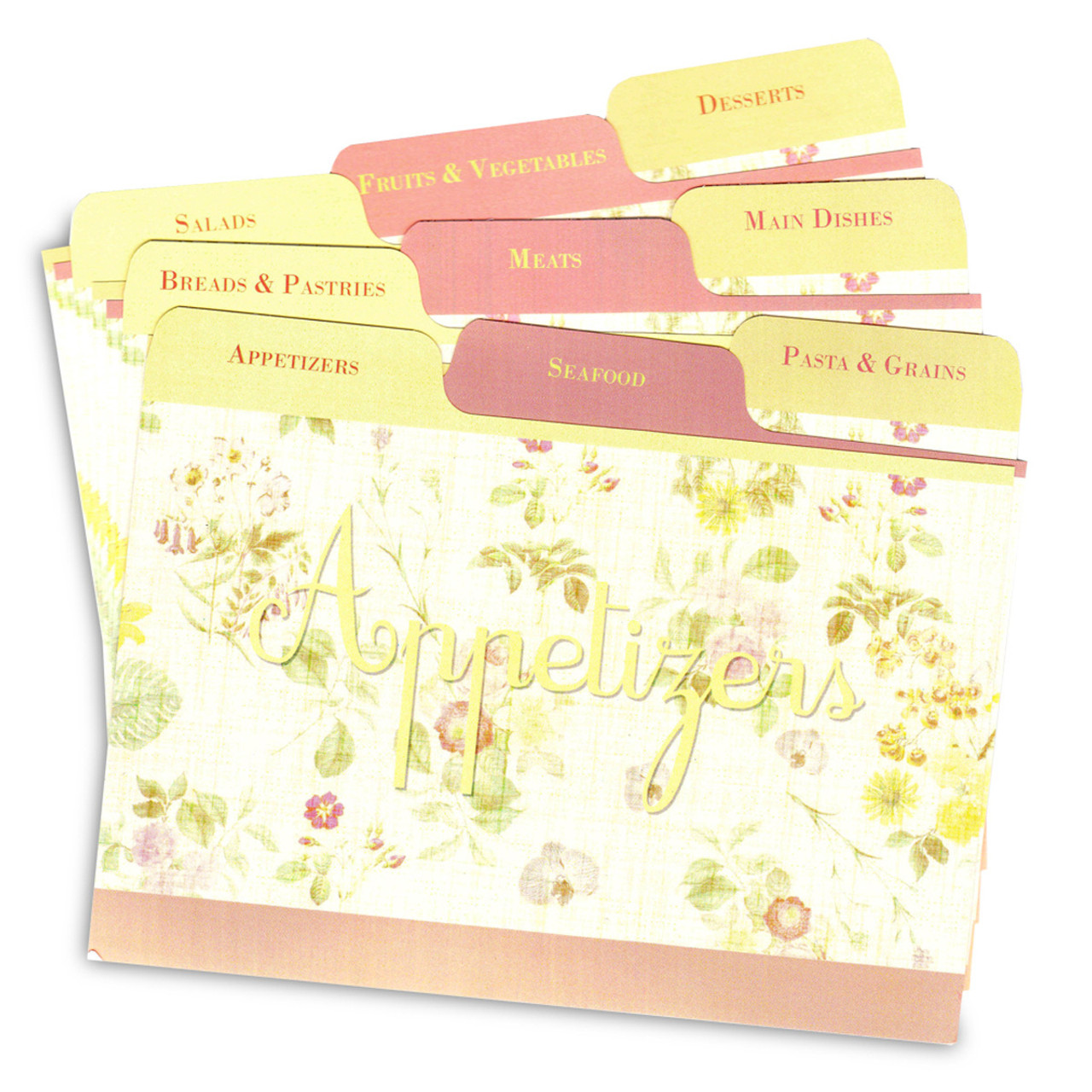 cookbook people 4x6 lemon linen tabbed recipe card 4x6 recipe card binder