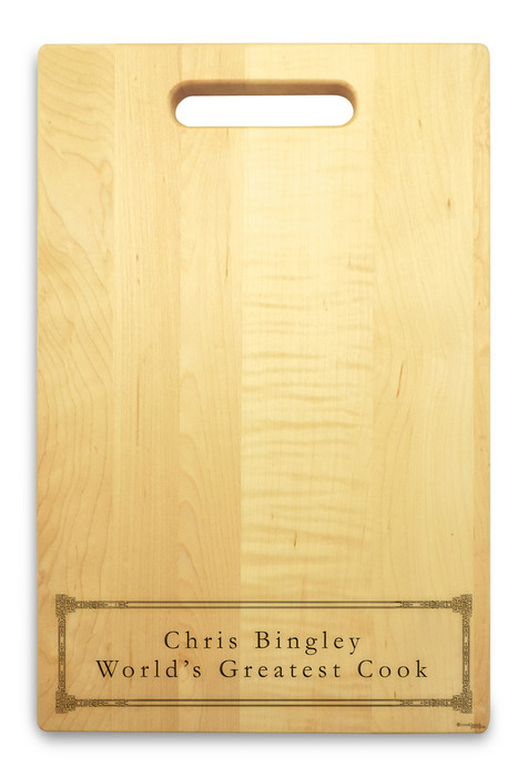 Corinthian 10x16 Handled Personalized Cutting Board Corinthian 10x16 Handled Personalized Cutting Board