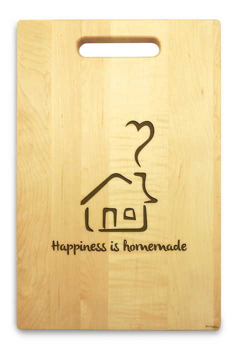 Homemade 10x16 Hand Hole Maple Cutting Board Homemade 10x16 Hand Hole Maple Cutting Board