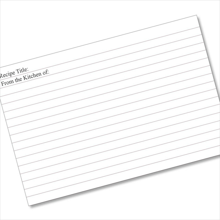 4x6 Recipe Card Lined Plain 40ea 4x6 Recipe Card Lined Plain 40ea