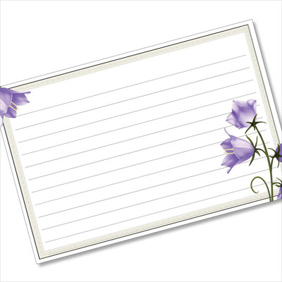 purple recipe cards