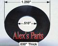 Hardened Shims, 1.250" X .570" X .030", SBC/F Aftermarket Heads w/ small OD springs, Set of 16