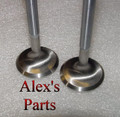1.500" Stainless Steel Exh Valves, Vortec, LT1, Single Groove, Std Length .289" late SB Chevy, Set of Eight Exhaust Valves