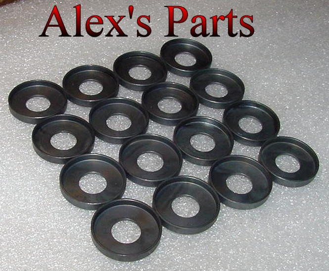 Machined Valve Spring Cups, Use with Stock OD SBC Springs on