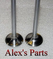 GT40P Exhaust Valves, Stock Replacement type for  SB Ford w/ GT40P & E7, 1.450" X 5.070" X .481", Set of eight