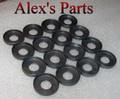 Valve Spring Cups, Fits OEM BBC Iron Heads w/ 5/8" OD Guides, Use w/ 1.440"-1.475" OD Springs, Set of Sixteen