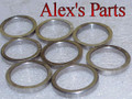 Valve Seat Inserts, 1.625" x 1.375" x .219", Universal, Increased Duty "M2" Series, Set of eight
