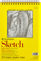 Strathmore Series 300 Sketch Pad 9x12 in. 50lb. 100 sheets 350-9 (wire bound)