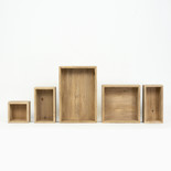 7x10.5, 7x7, 4x6.5, 3.5x7, 4x4 wd organizer/storage boxes s/5, ntrl