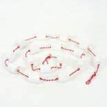 60x1.25x1 marshmallow garland, wh/rd