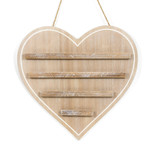 18x17x1.5 hanging wood letterboard (HEART) ntrl/wh