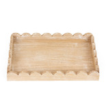 13x9x2 wood scallop tray, ntrl