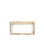 7x4x1.5 wood frame sign with white insert