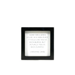 5x5x1.5 wood frame sign (DARK PLACE) wh/bk