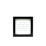 5x5x1.5 wood frame sign (SELF) wh/bk