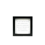 5x5x1.5 wood frame sign (BODY) wh/bk
