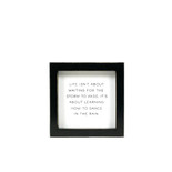 5x5x1.5 wood frame sign (STORM) wh/bk