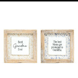 5x5x1.5 rvs wood frame sign (MOMS/GRANDMA) multi