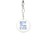 3x3x.5 rvs wood keychain (BEST MOM) bl/wh