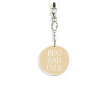 3x3x.5 rvs wood keychain (BEST DAD) ntrl/wh