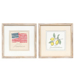 14x14x1.5 rvs wood frame sign (AMERICA/SWEET) multi