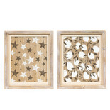 10x12x1.5 rvs wood frame sign (STARS/LEMONS) multi