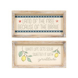 10x5x1.5 rvs wood frame sign (BRAVE/SOUR) multi