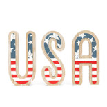 11x8x1 chunky wood shape (USA) multi