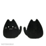 5x5x1 chunky wood shape (CAT) bk/wh