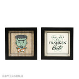 5x5x1.5 rvs wood frame sign (FRANKIE/CUTE) multi