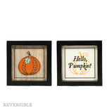 5x5x1.5 rvs wood frame sign (PUMPKIN/HELLO) multi