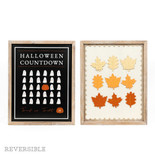 16x20x1.5 rvs wood frame sign (COUNTDOWN/LEAVES) multi