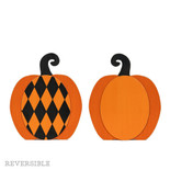 9x11x1.25 wood cutout (PUMPKIN) or/bk
