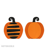 8x9x1.25 wood cutout (PUMPKIN) or/bk