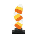 4x10x1.5 wood candy corn on stand, multi