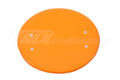 Number Plate Universal Oval Orange with Mount Brackets