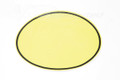 Number Plate Decal Universal Oval 10"1/4 Yellow
