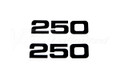 Side Panel Decals YZ "250"