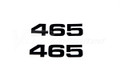 Side Panel Decals YZ "465" Black