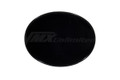 Number Plate Universal Oval Black