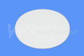 Number Plate Universal Oval White