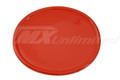 Number Plate Universal Oval Red