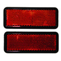 REFLECTOR RED stick on rectangle 90X35X8MM