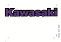 KAWASAKI STICKER 270mm x 42mm (2/PACK)